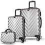 Zoozie Bags Juego de Maletas de 3 Piezas Gris